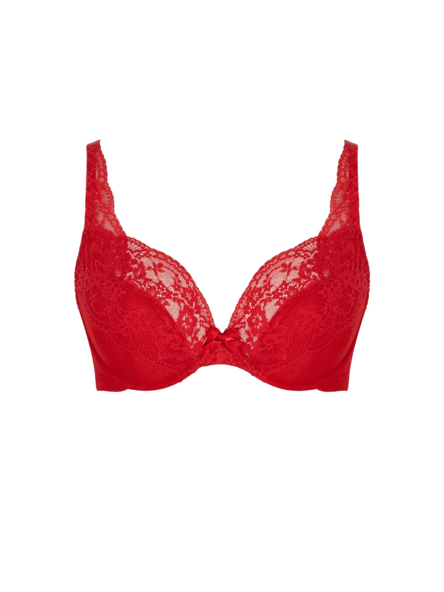 Heidi Plunge Bra - Ruby Red