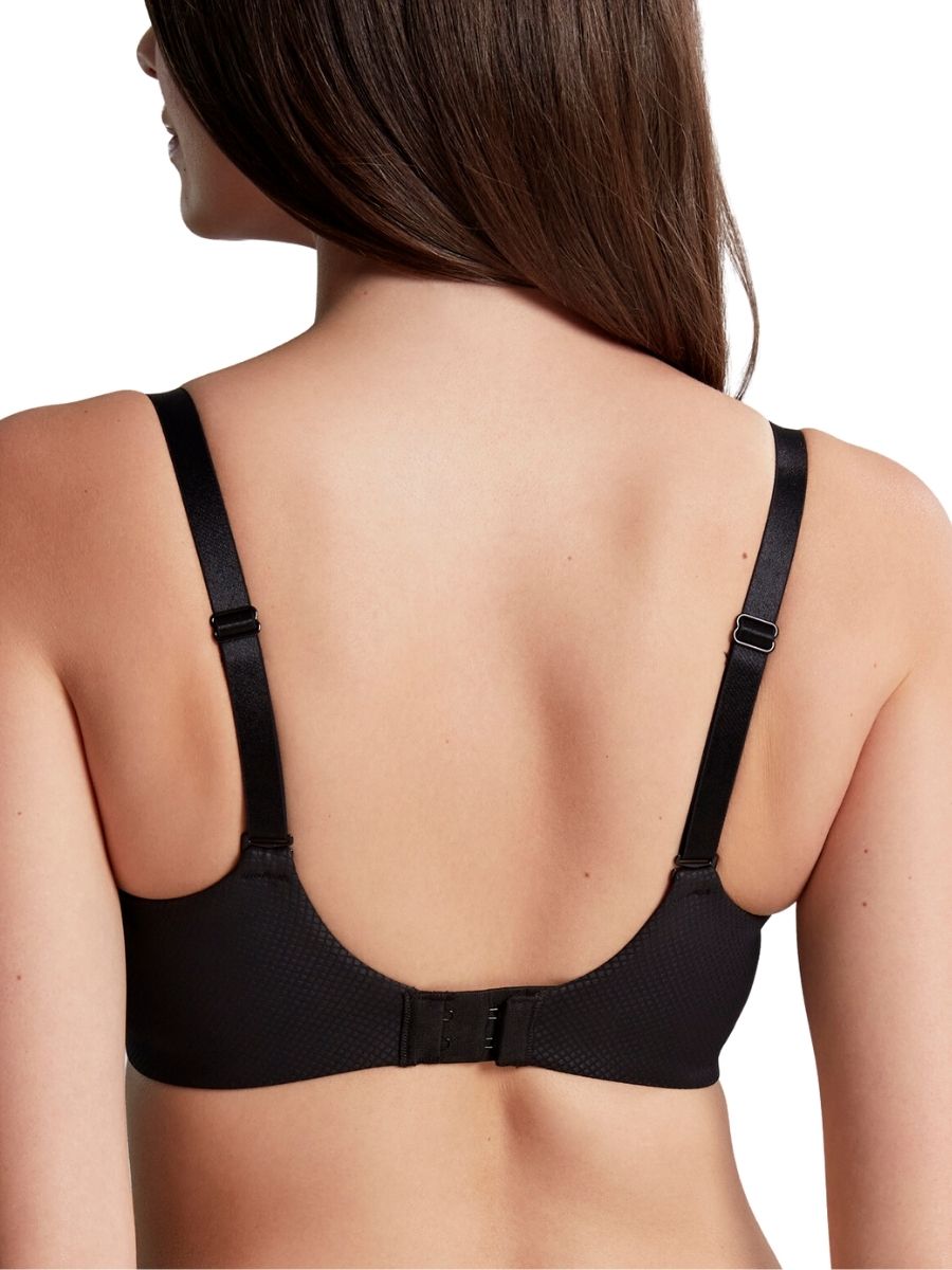 panache elan luxe moulded plunge bra noir