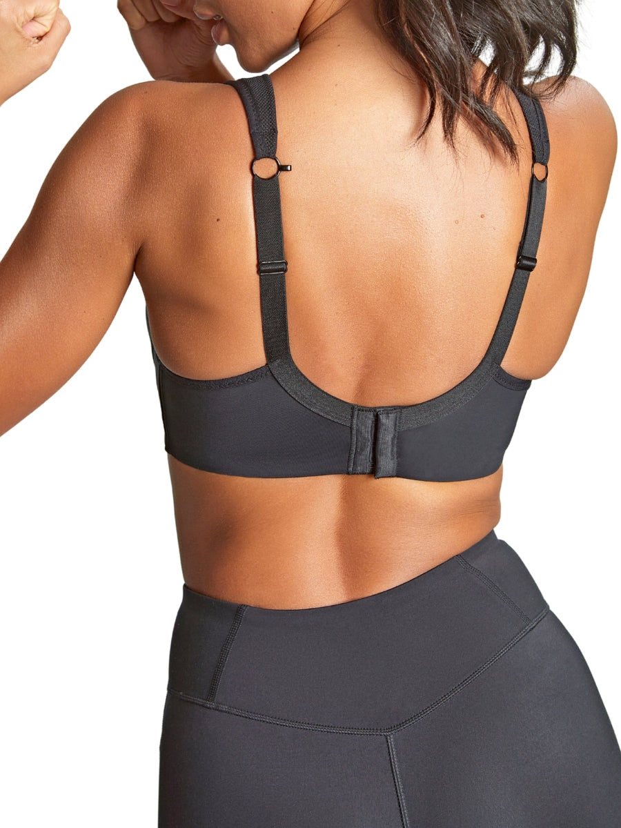 Power Wired Racerback Sports Bra - Black