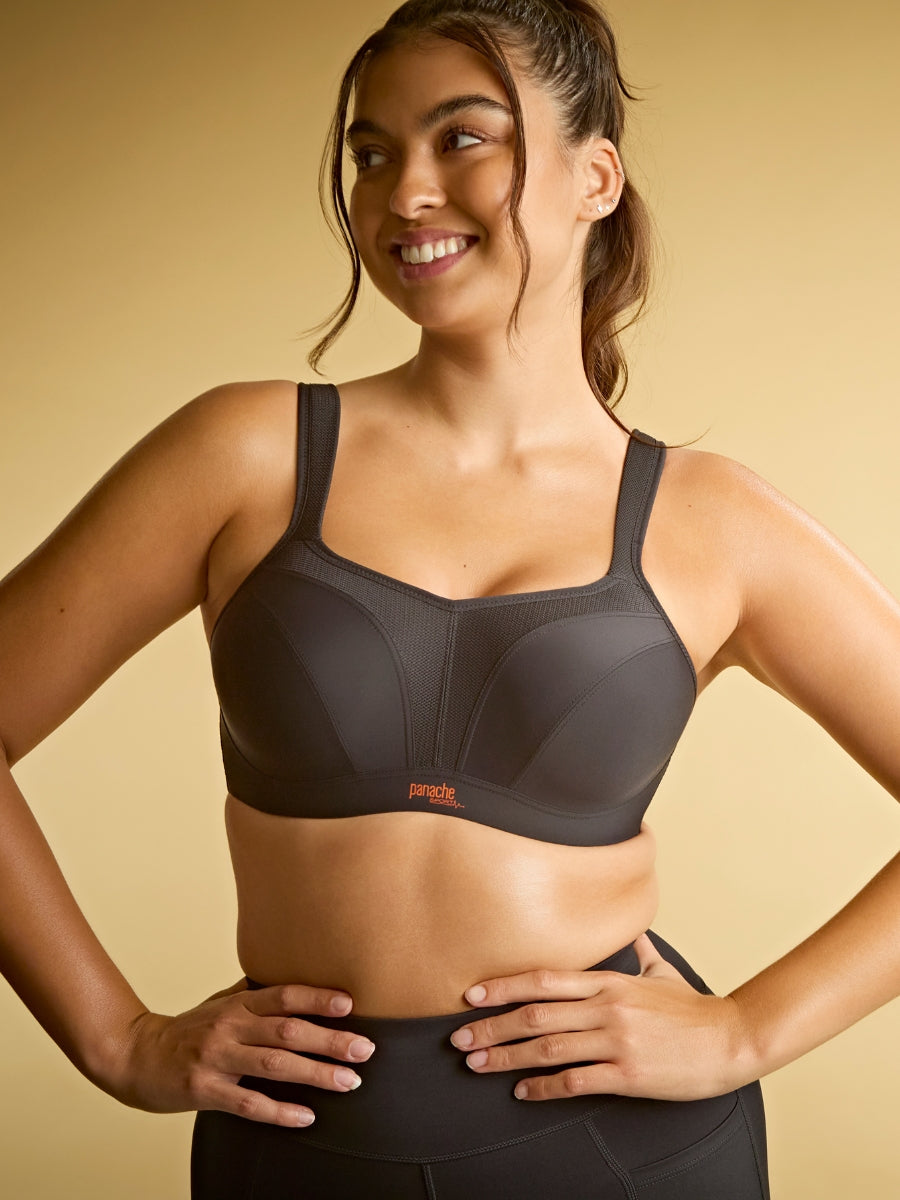 Power Wired Racerback Sports Bra - Black