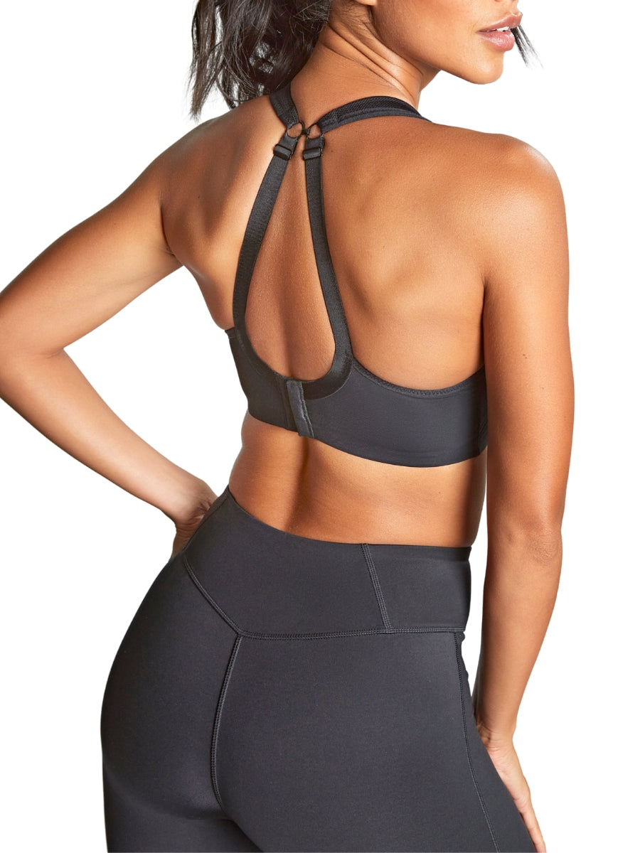 Power Wired Racerback Sports Bra - Black