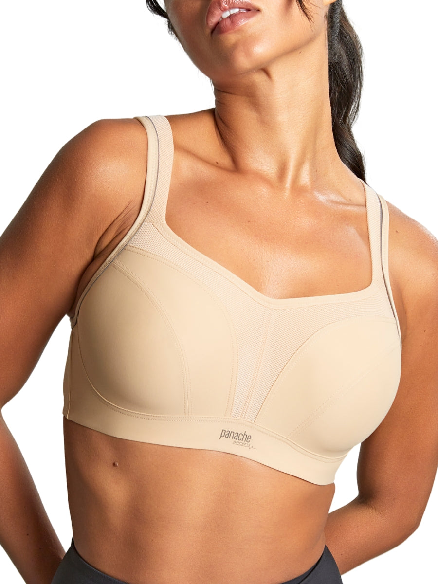 Power Wired Racerback Sports Bra - Latte