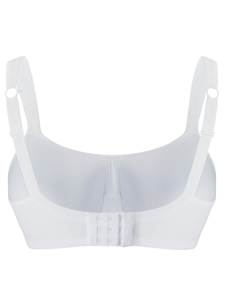 Power Wired Racerback Sports Bra - White