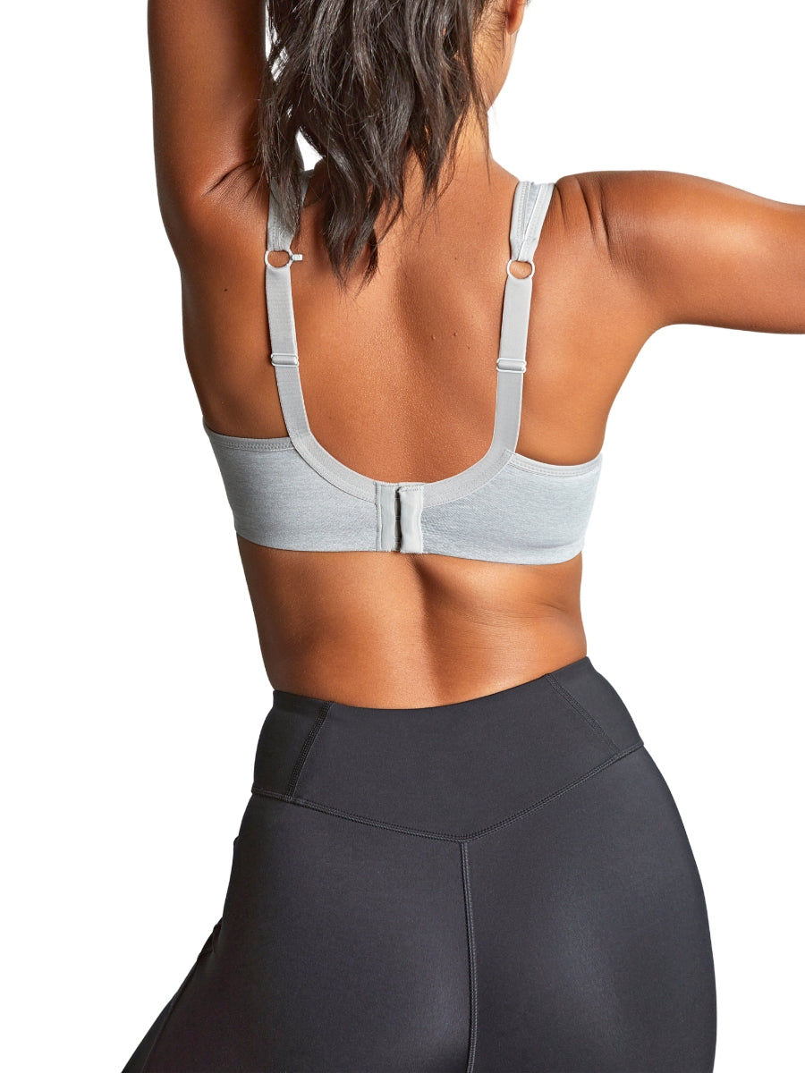 Power Wired Racerback Sports Bra - Grey Marl