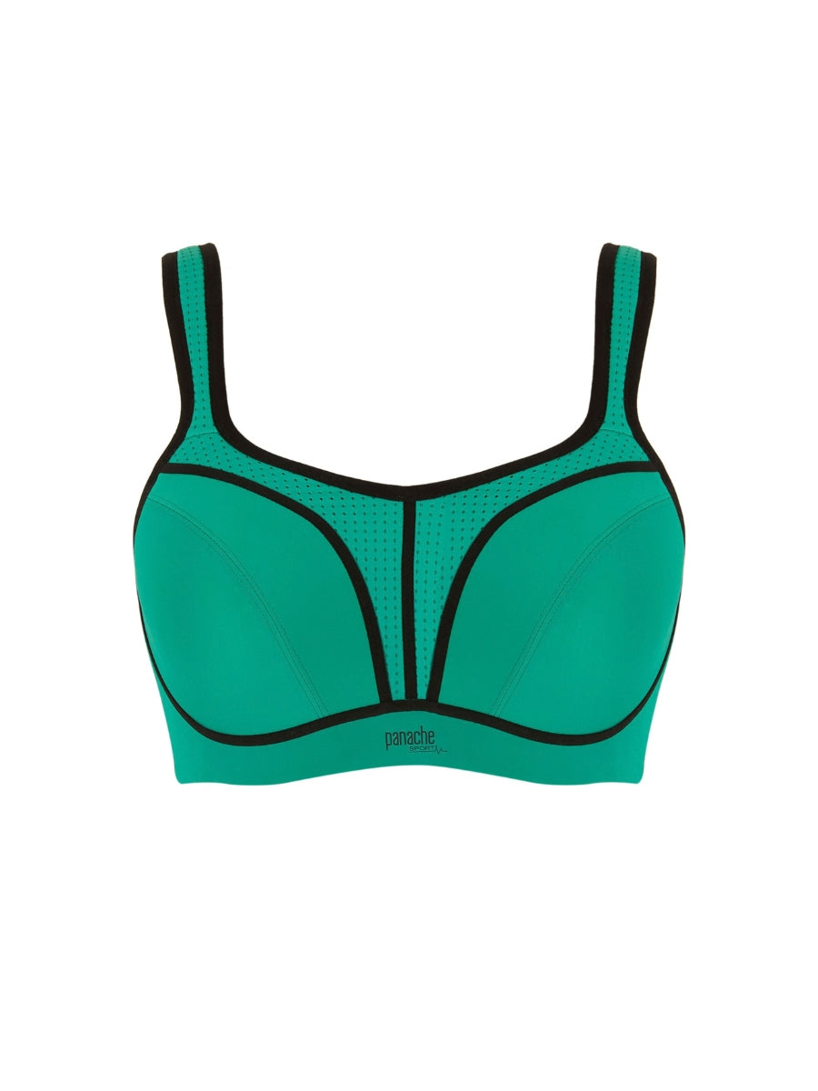 Power Wired Racerback Sports Bra - Green