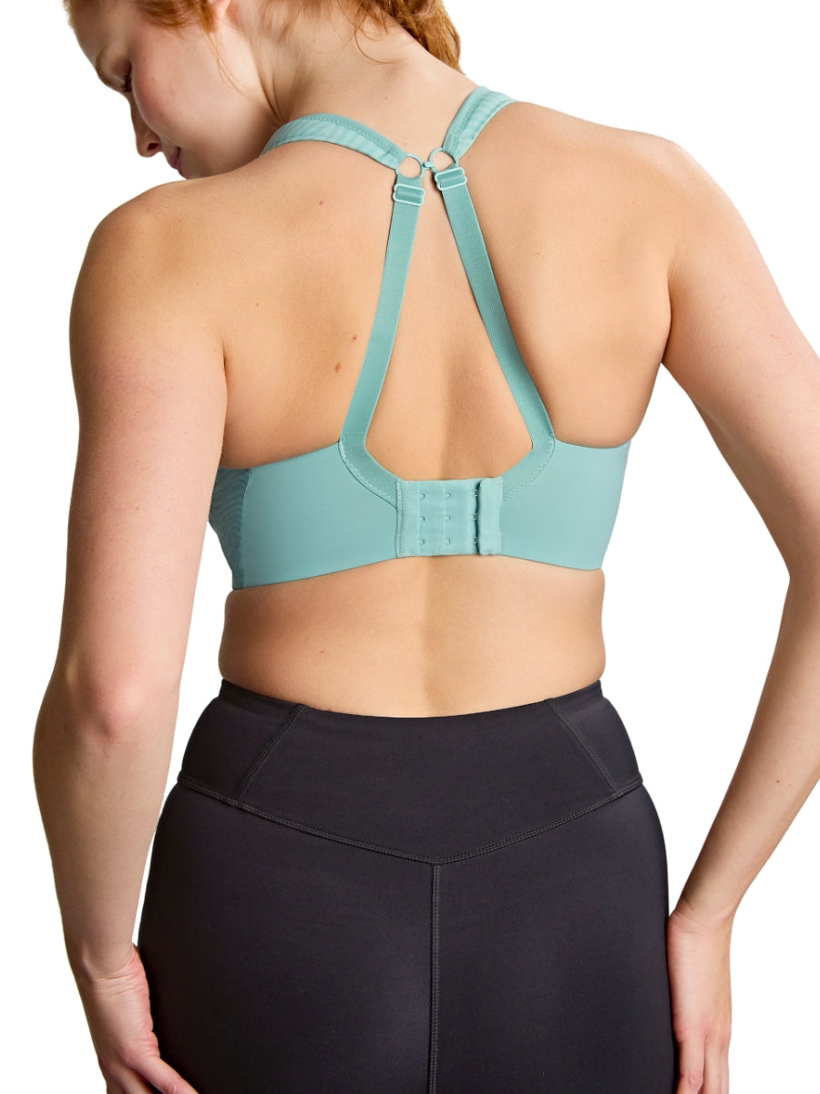 Power Wired Racerback Sports Bra - Aqua Haze