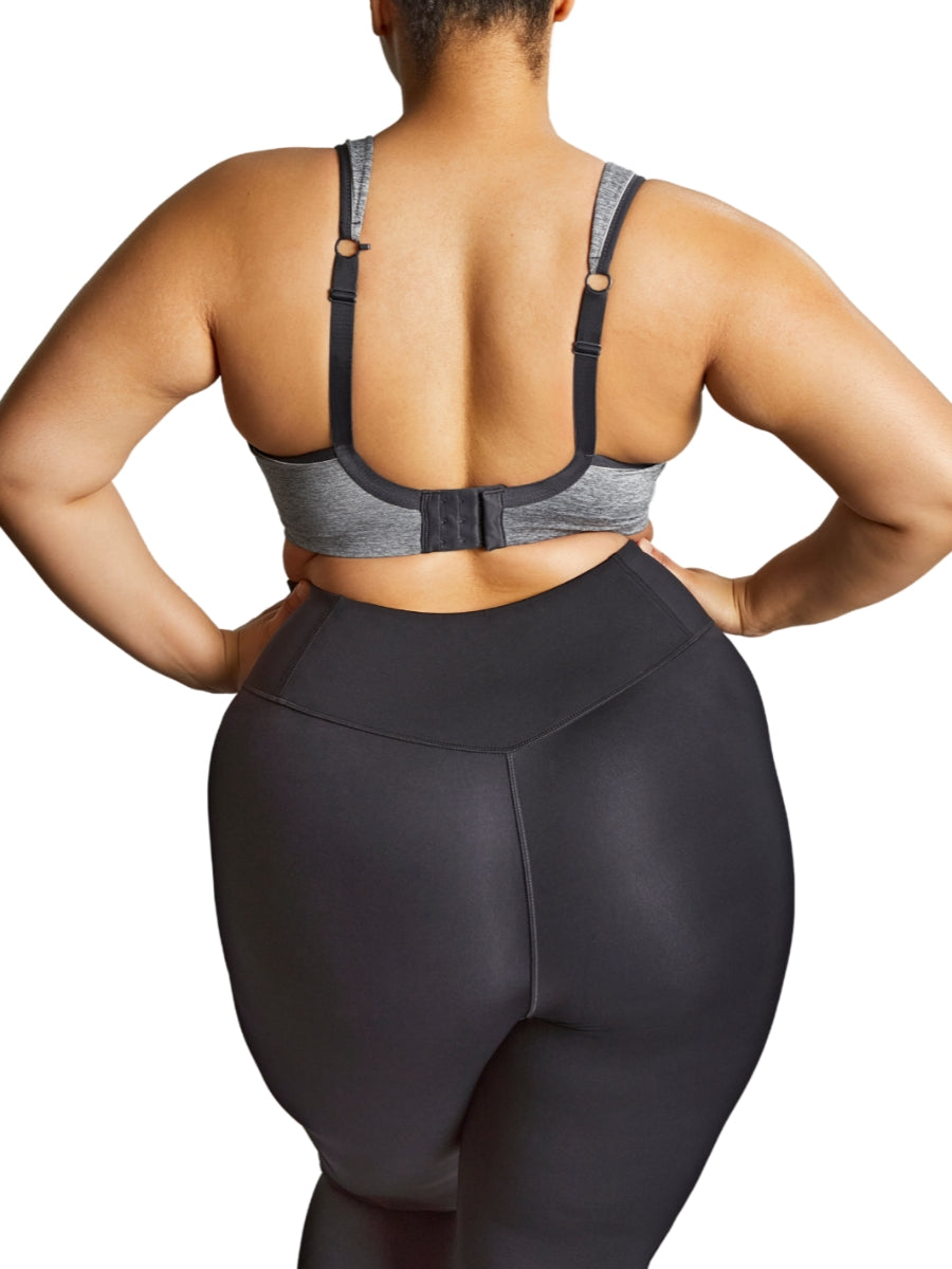 Activate Wired Racerback Sports Bra - Charcoal Marl
