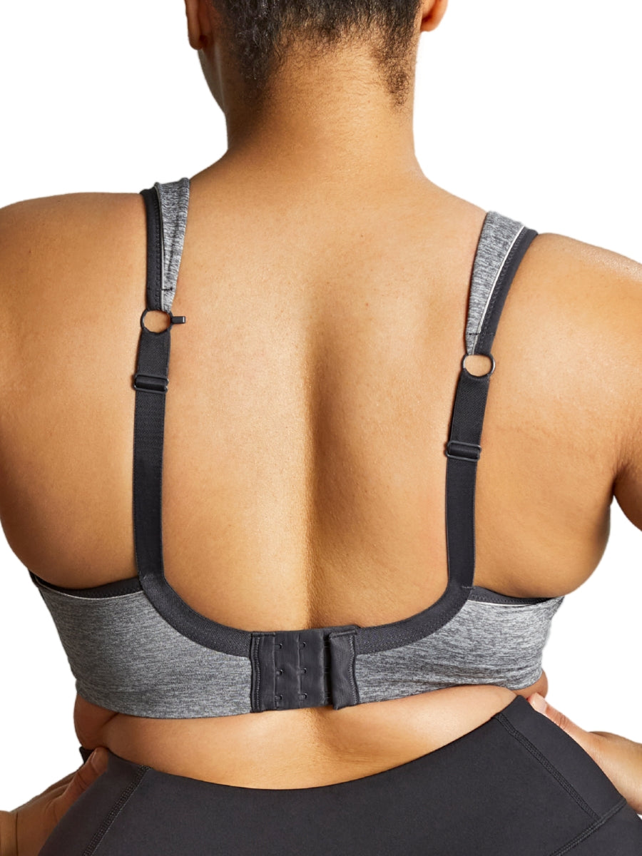 Activate Wired Racerback Sports Bra - Charcoal Marl