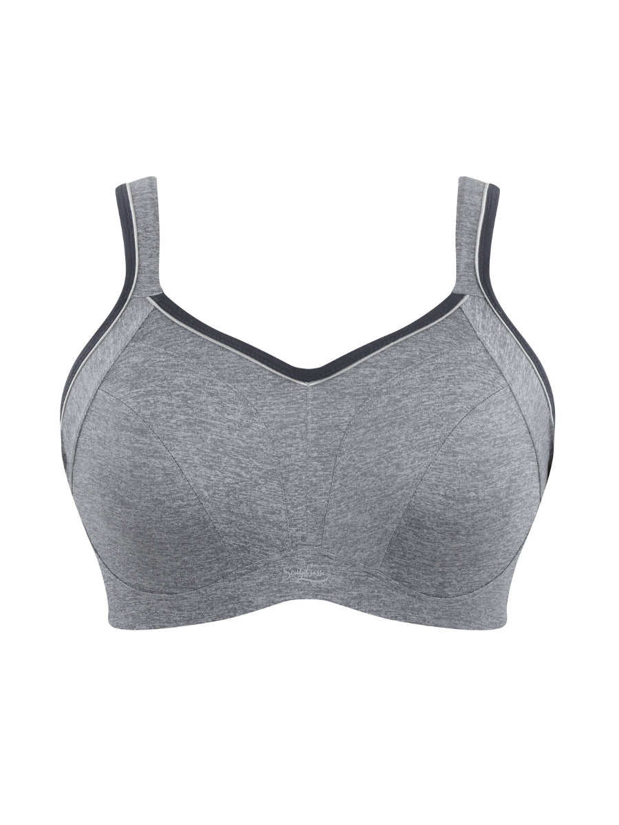 Activate Wired Racerback Sports Bra - Charcoal Marl