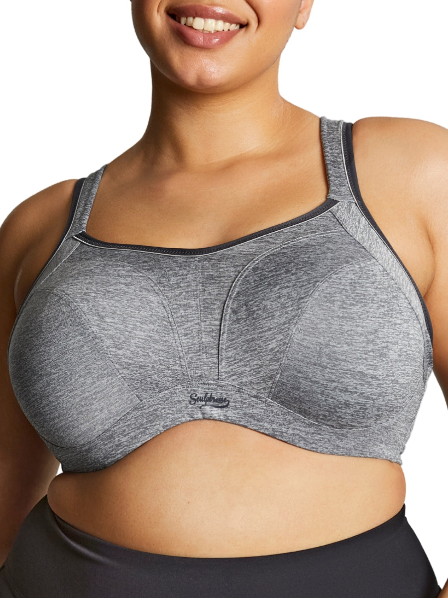 Activate Wired Racerback Sports Bra - Charcoal Marl