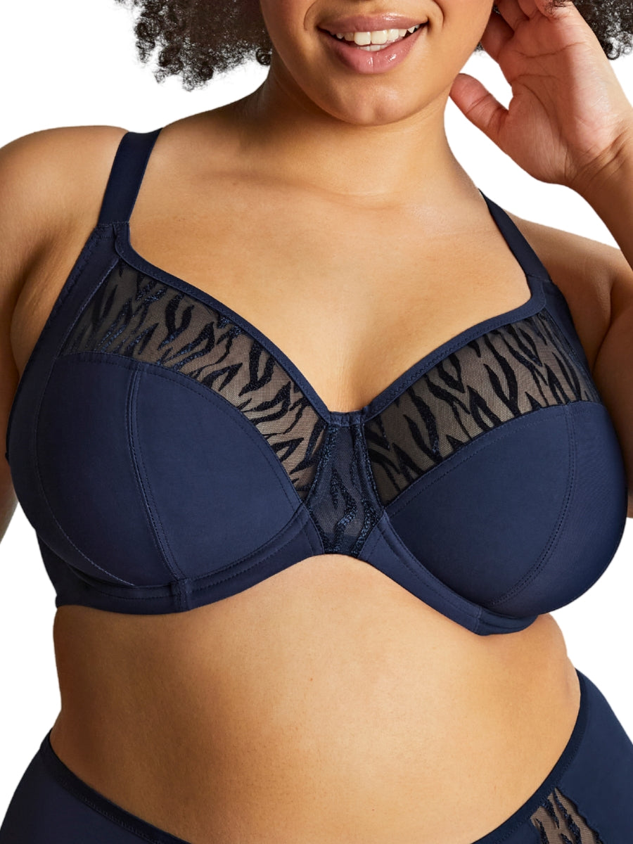 Alexa Full Cup Bra - Navy