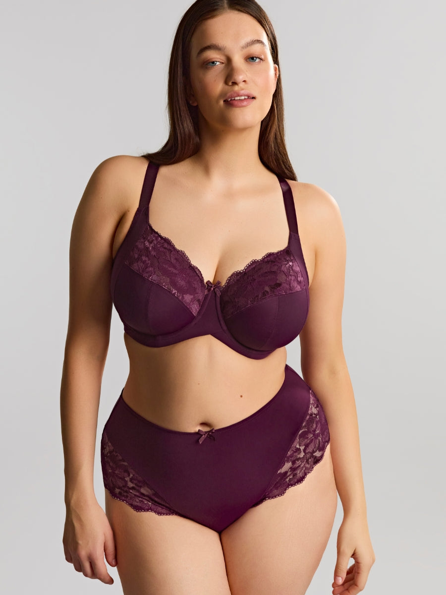 Amara Full Cup Bra - Plum