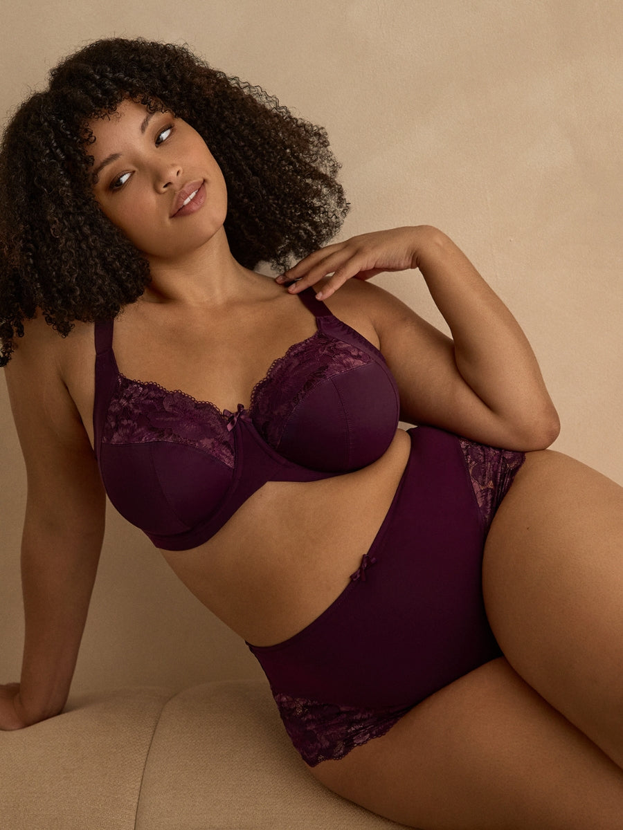 Amara Full Cup Bra - Plum