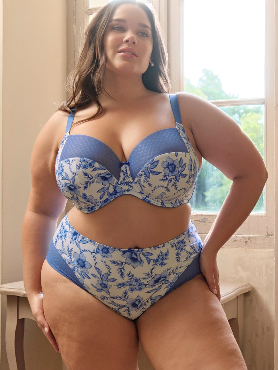 Bliss Full Cup Bra - Blue Floral