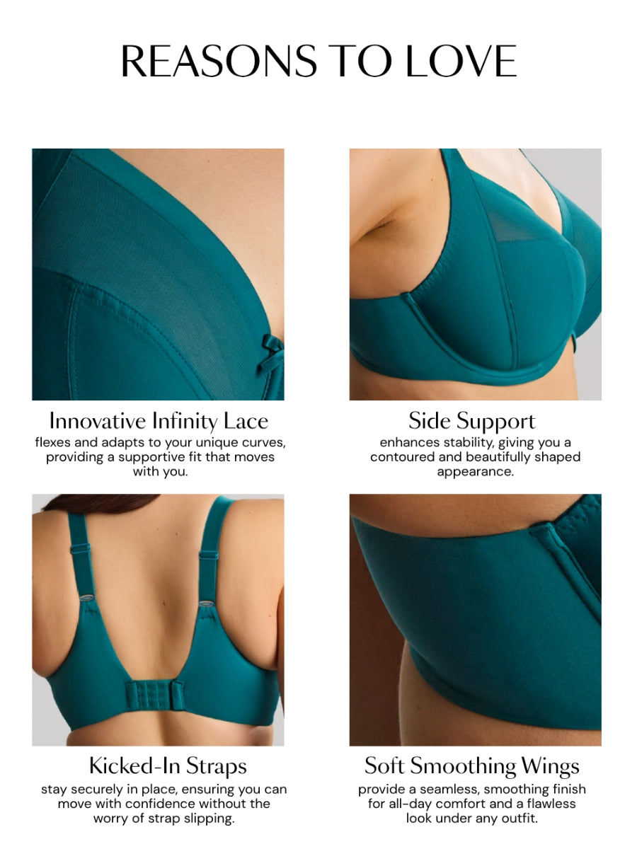 Bliss Full Cup Bra - Teal