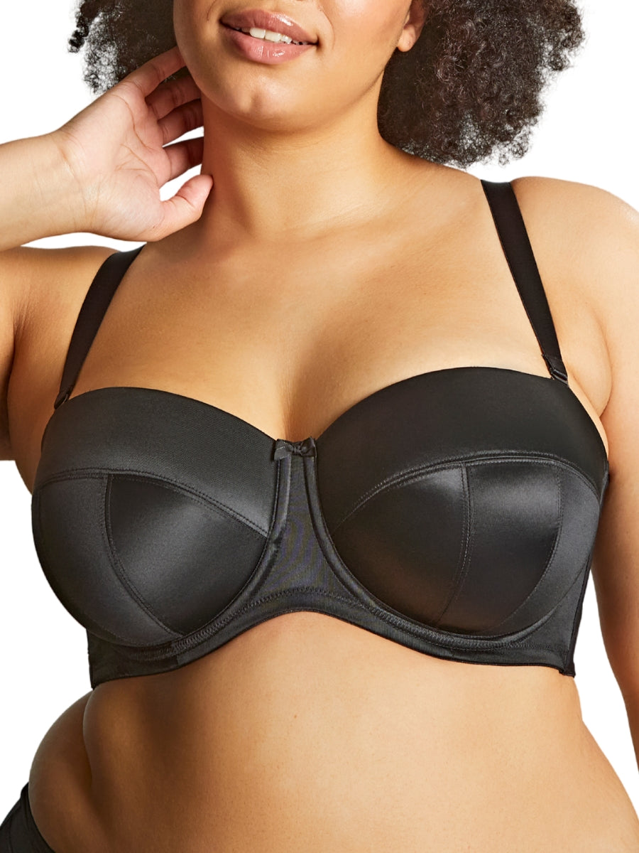 Dana Balcony Strapless Bra - Black