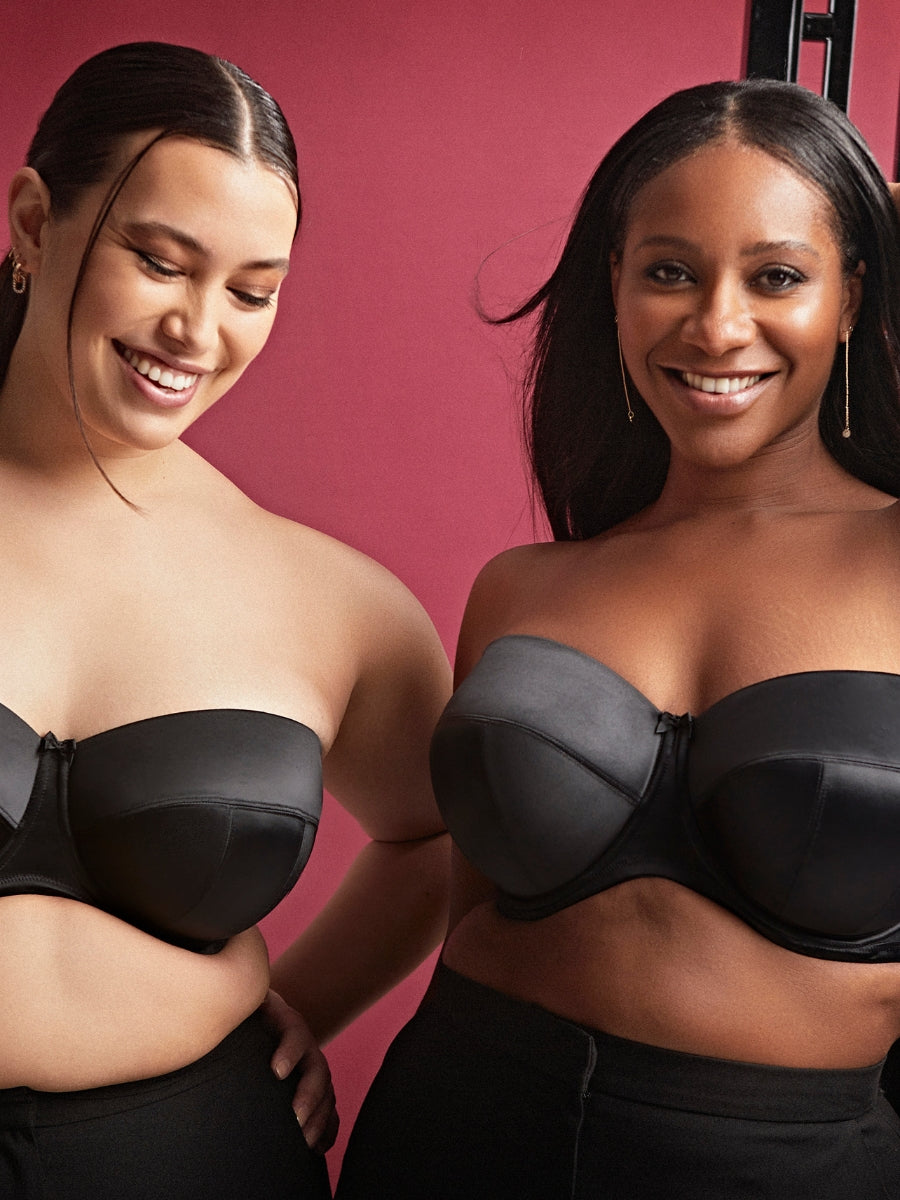 Dana Balcony Strapless Bra - Black