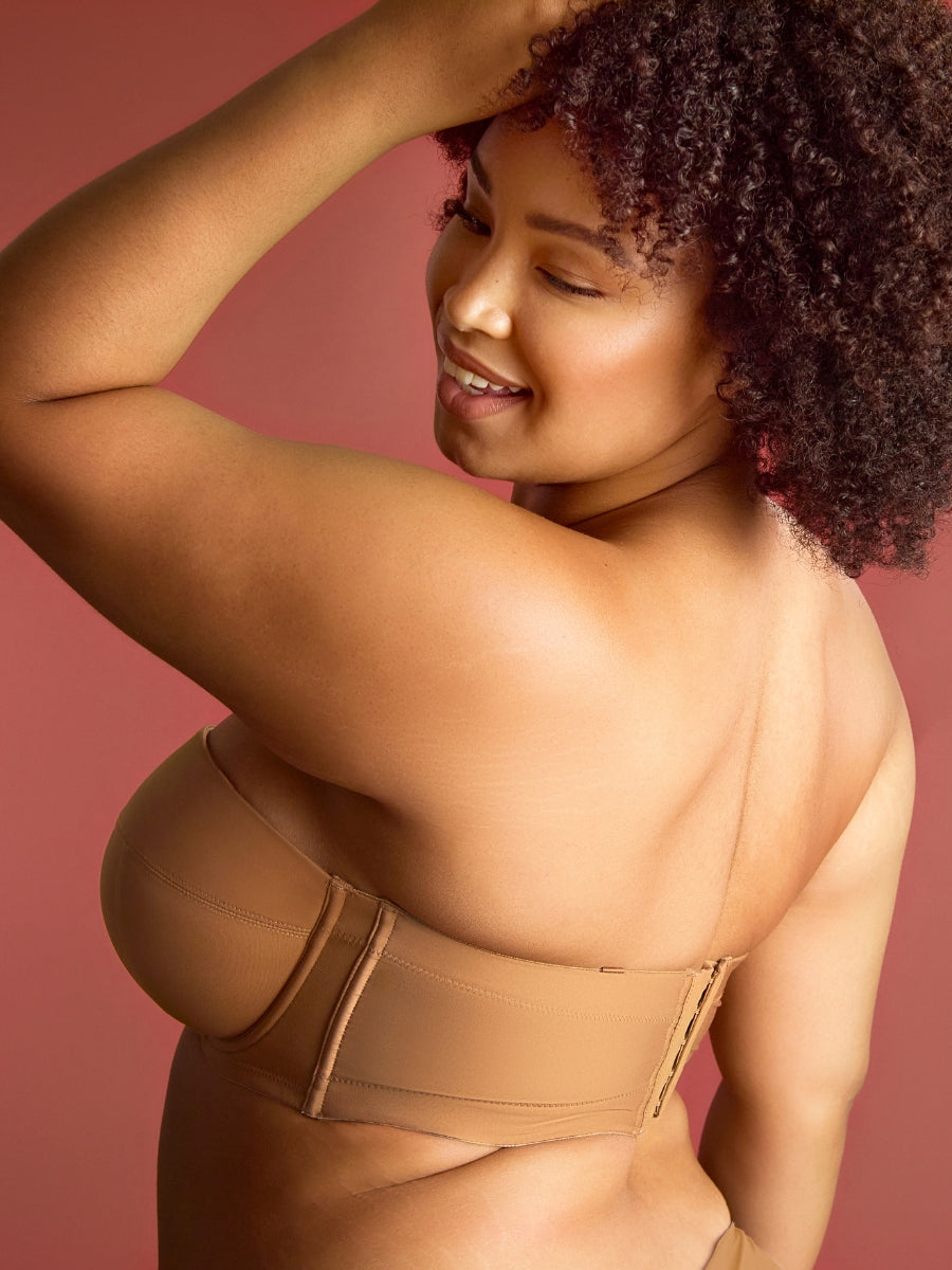 Dana Balcony Strapless Bra - Caramel