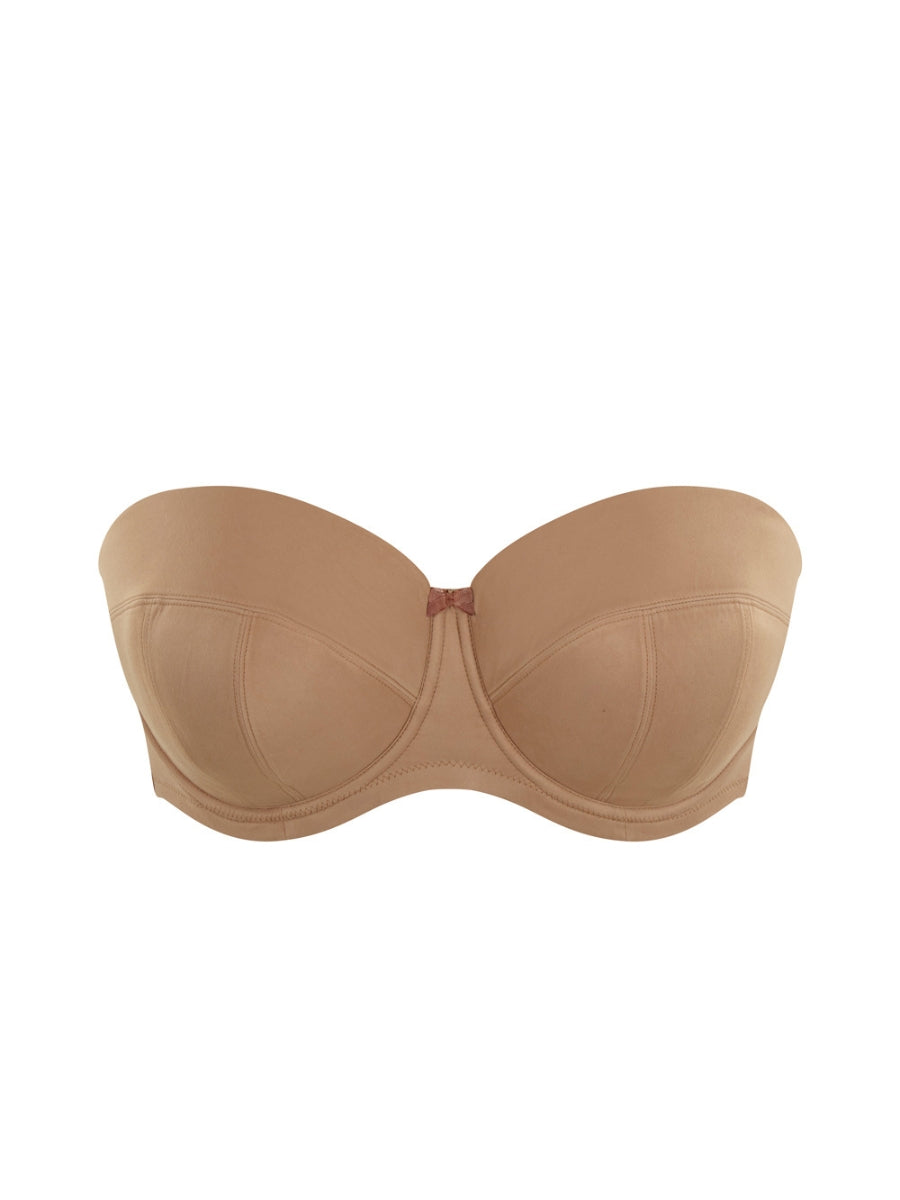 Dana Balcony Strapless Bra - Caramel
