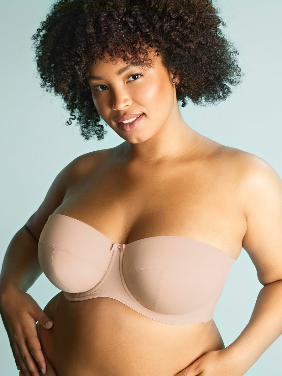 Dana Balcony Strapless Bra - Linen