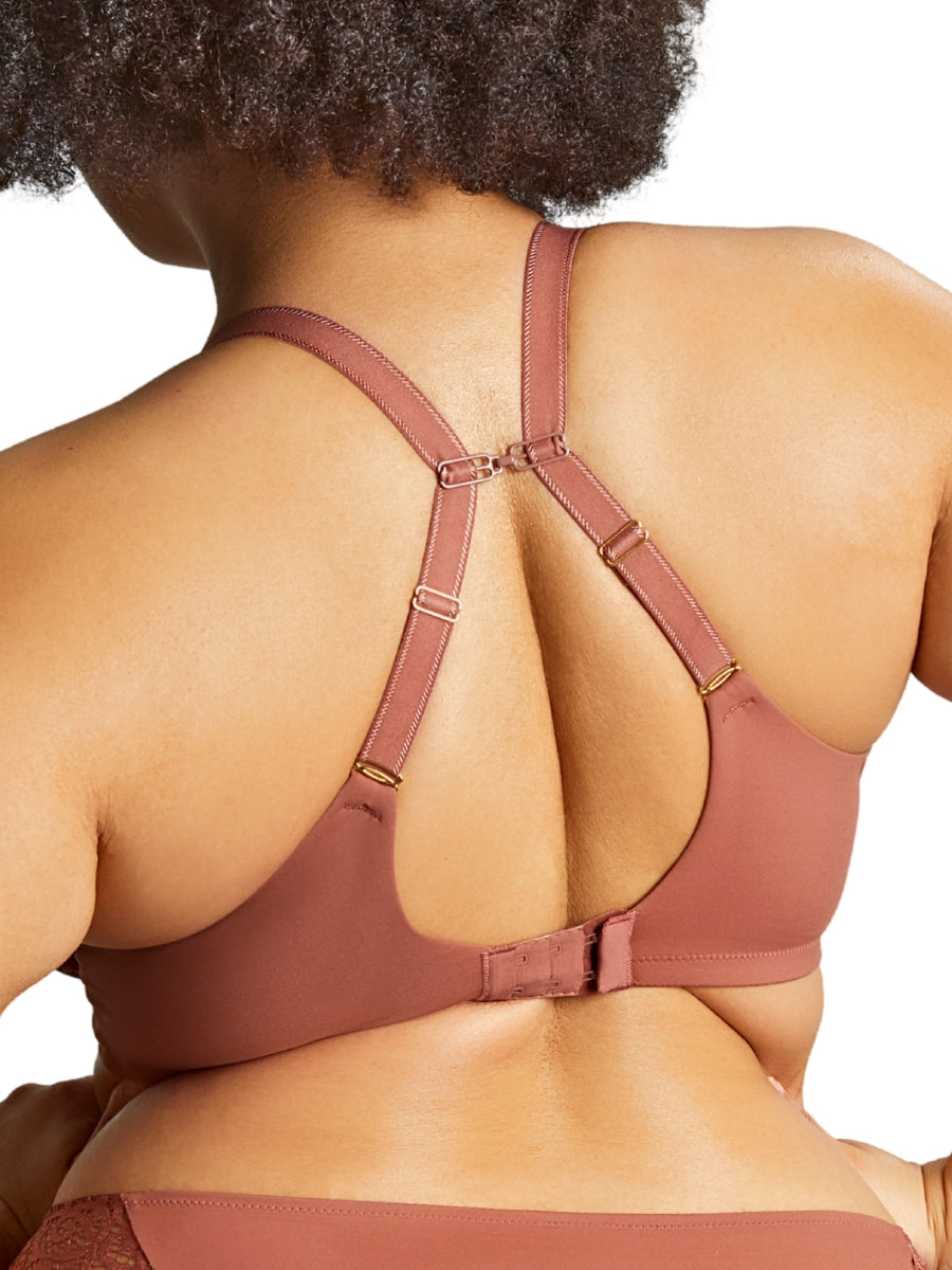 Estel Plunge Bra - Rose Gold