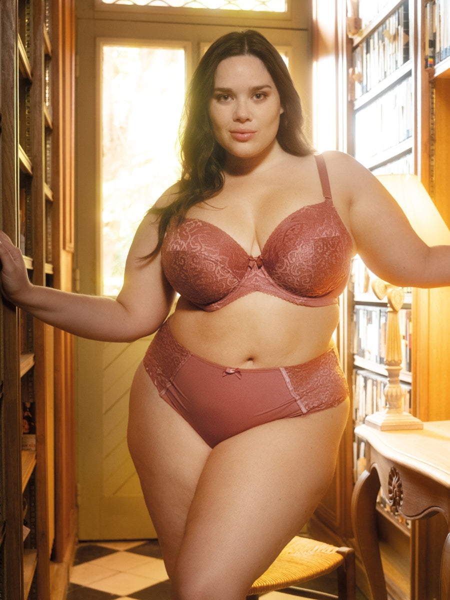 Estel Plunge Bra - Rose Gold