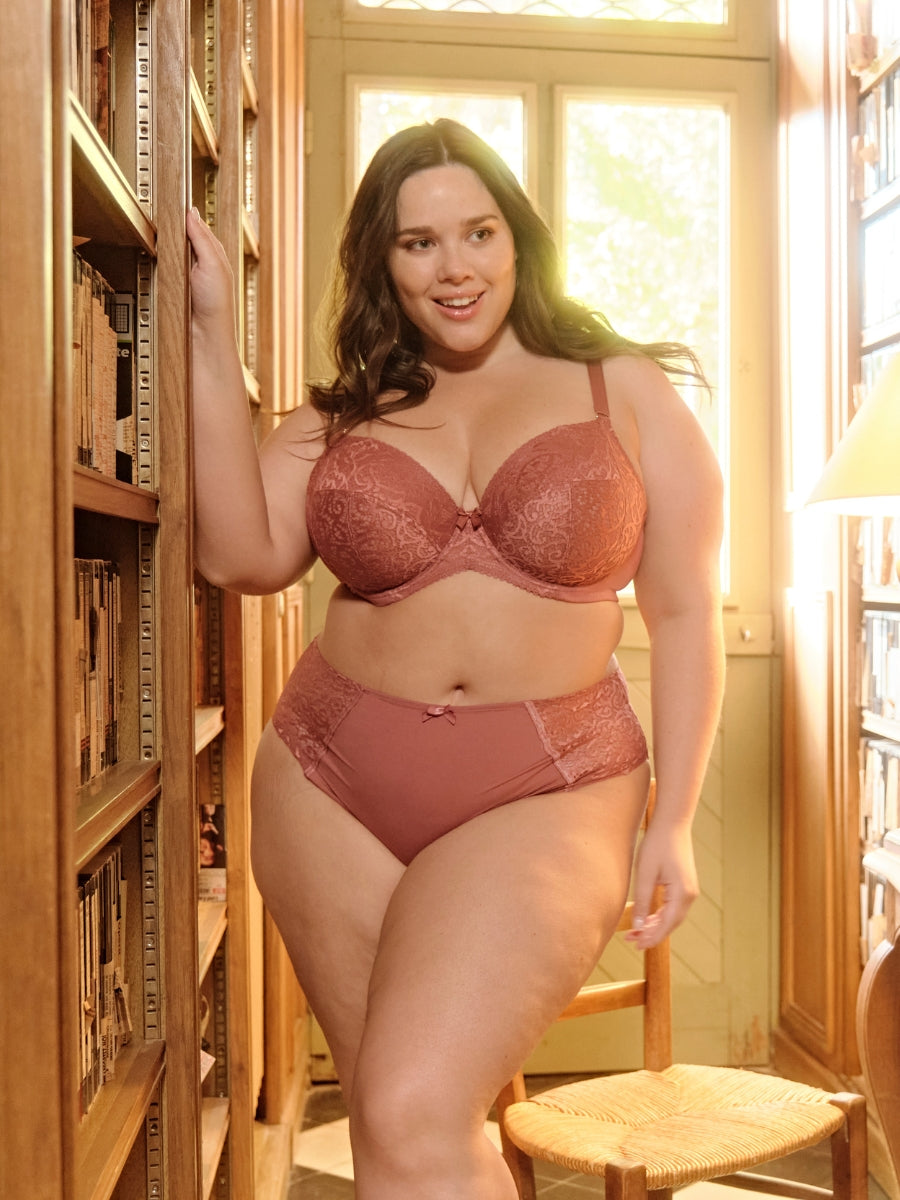 Estel Plunge Bra - Rose Gold