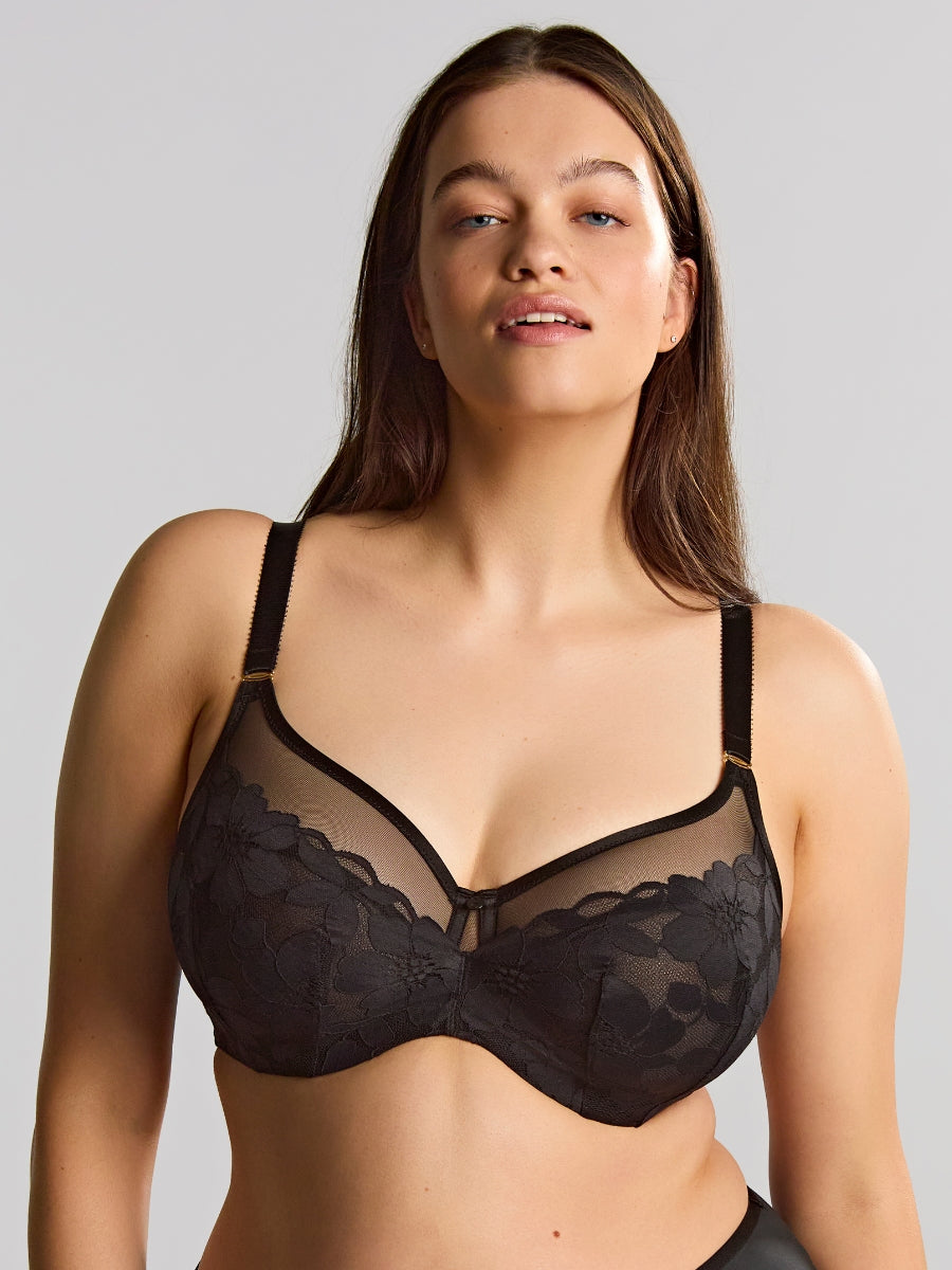 Flora Full Cup Bra - Black