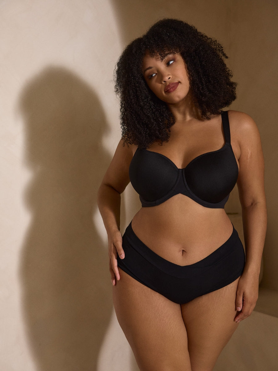 Form Moulded Spacer Bra - Black