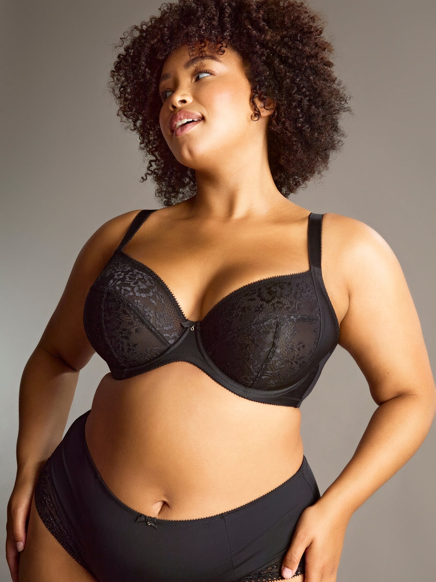 Roxie Plunge Bra - Black