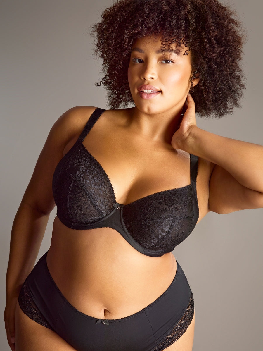 Roxie Plunge Bra - Black