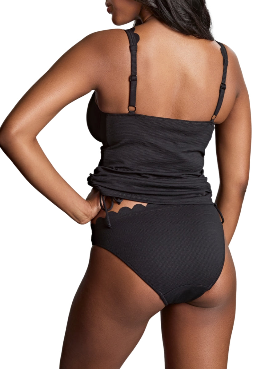 Spirit Selena Plunge Tankini Top - Black