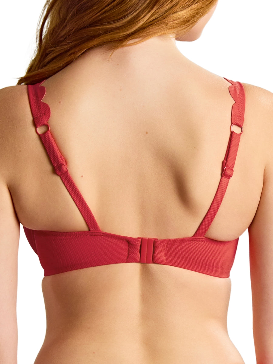 Spirit Lauren Plunge Bikini Top - Red