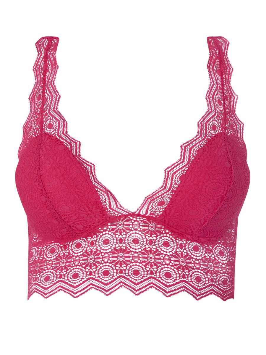 Georgia Padded Bralette - Lipstick Pink