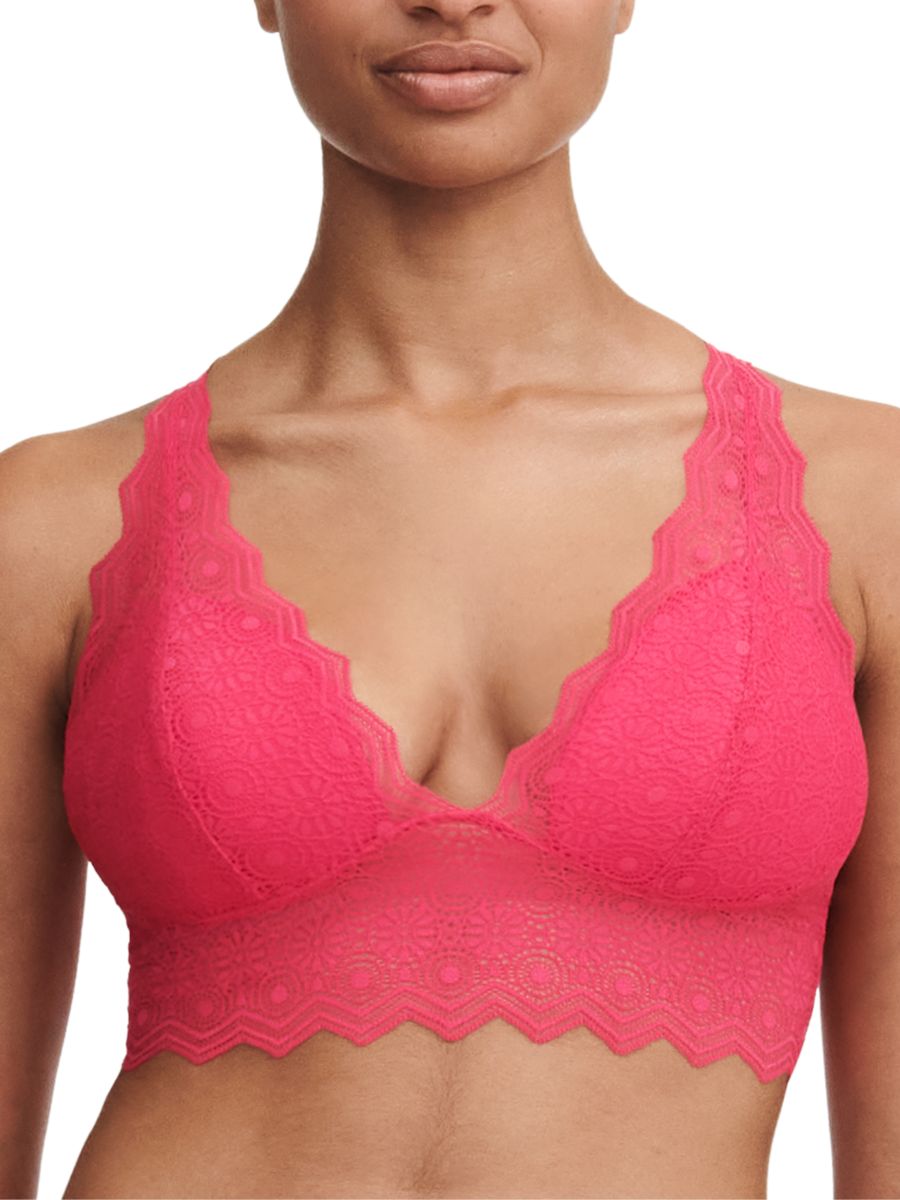 Georgia Padded Bralette - Lipstick Pink