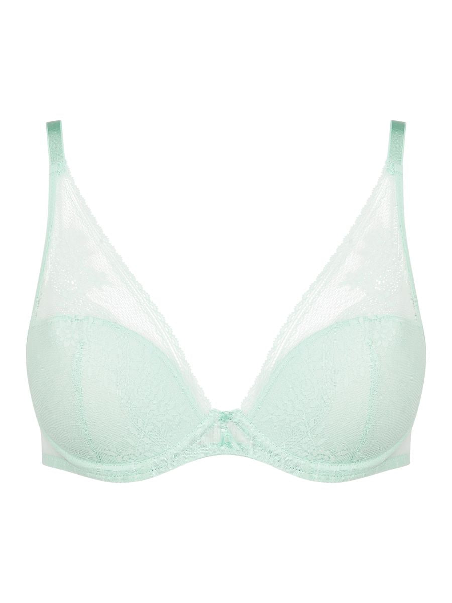 Maddie Plunge T-Shirt Bra - Nile Green
