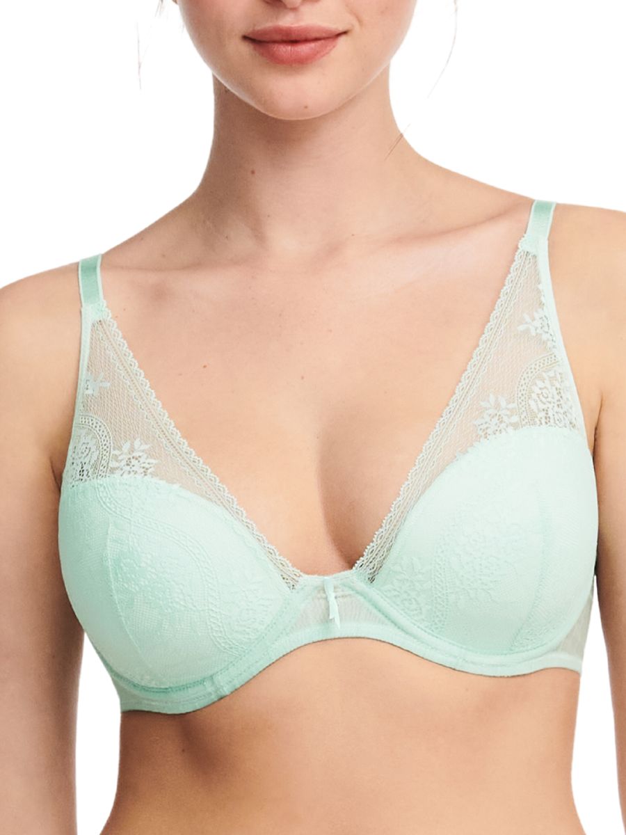Maddie Plunge T-Shirt Bra - Nile Green