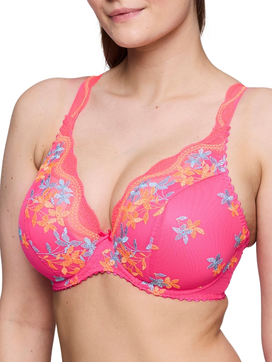 Cala Luna Half Padded Plunge Bra - Blogger Pink