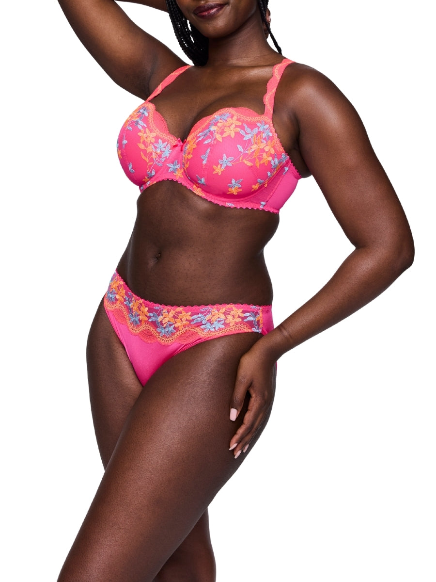 Cala Luna Padded Balcony Bra - Blogger Pink