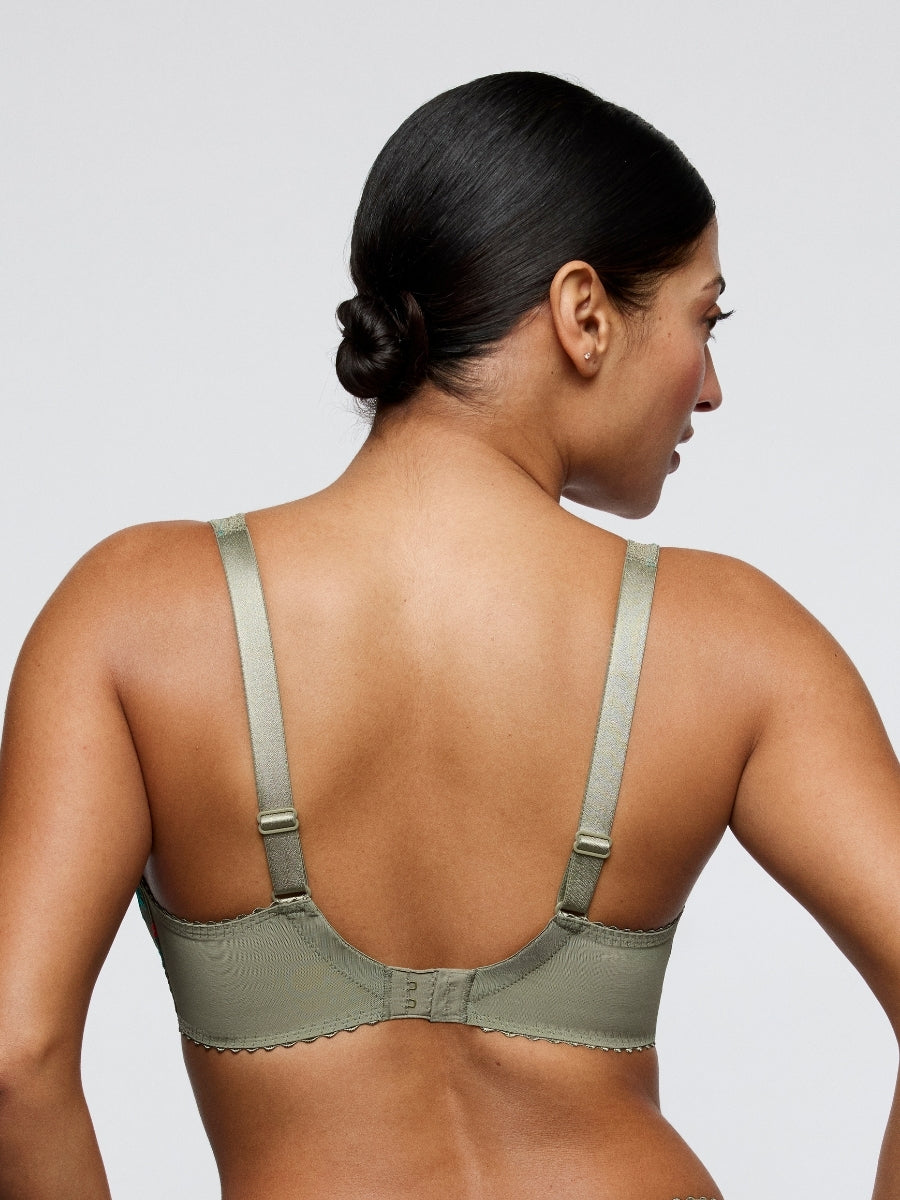 Cala Luna Padded Balcony Bra - Botanique