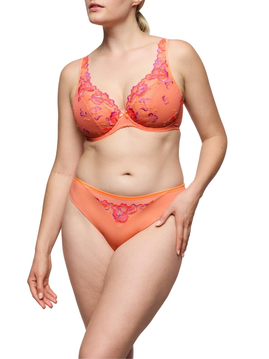 Devdaha Half Padded Plunge Bra - Sunset Blush