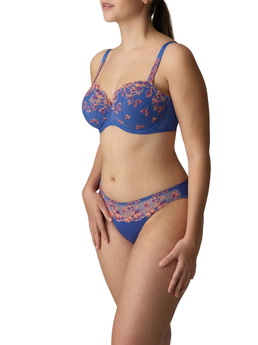 Lenca Padded Balcony Bra - Blue Eyes