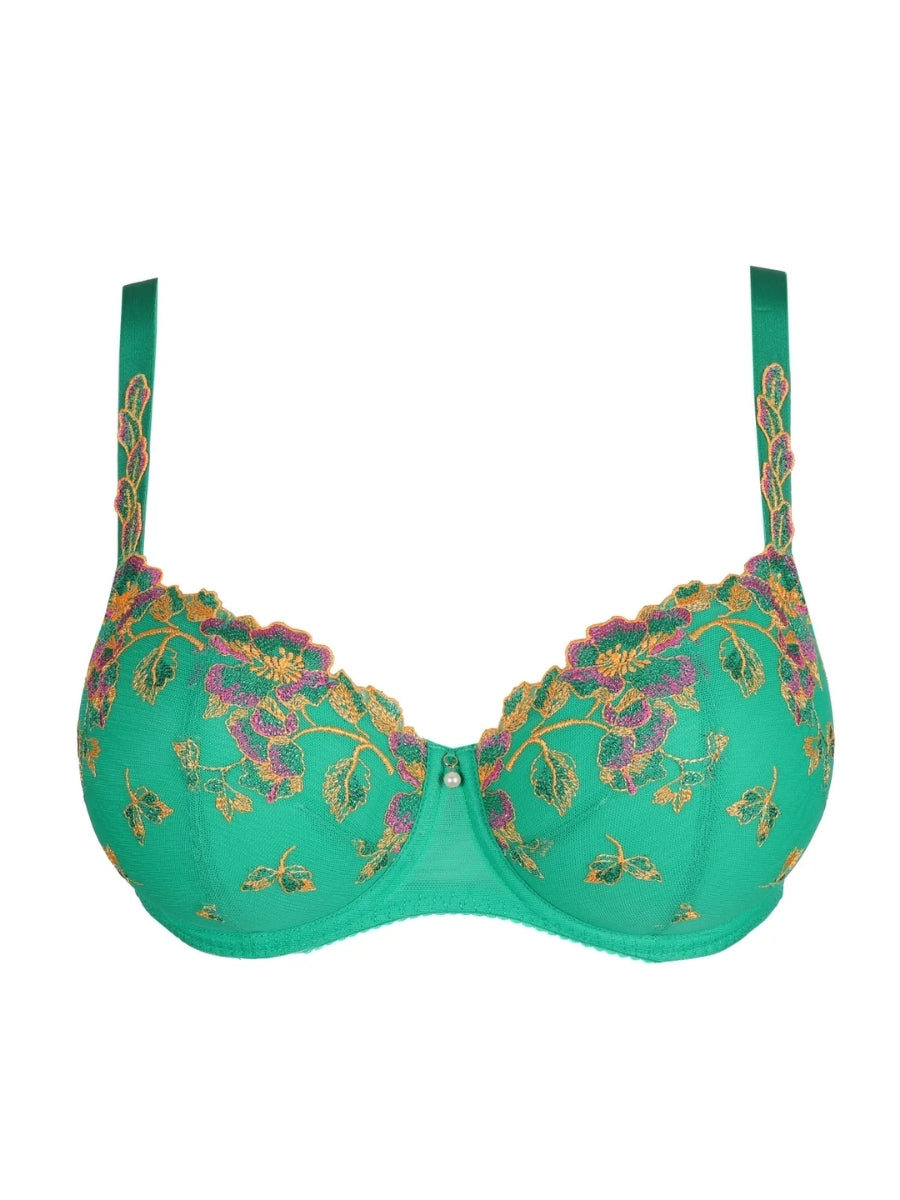 Lenca Padded Balcony Bra - Sunny Teal