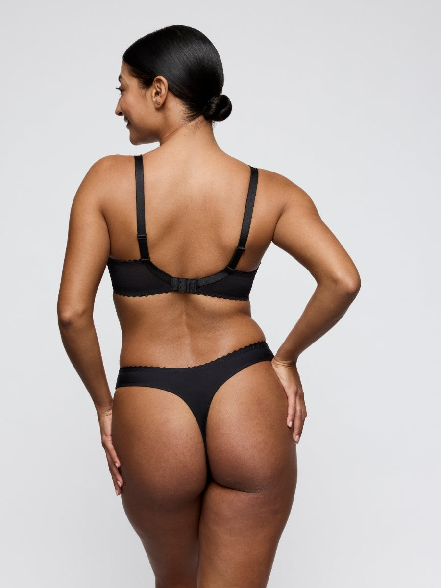 Miyara Half Padded Plunge Bra - Floral Eclipse