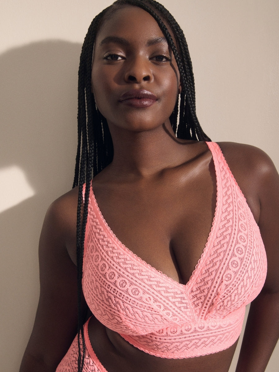 Montara Wireless Full Cup Bra - Pink Parfait