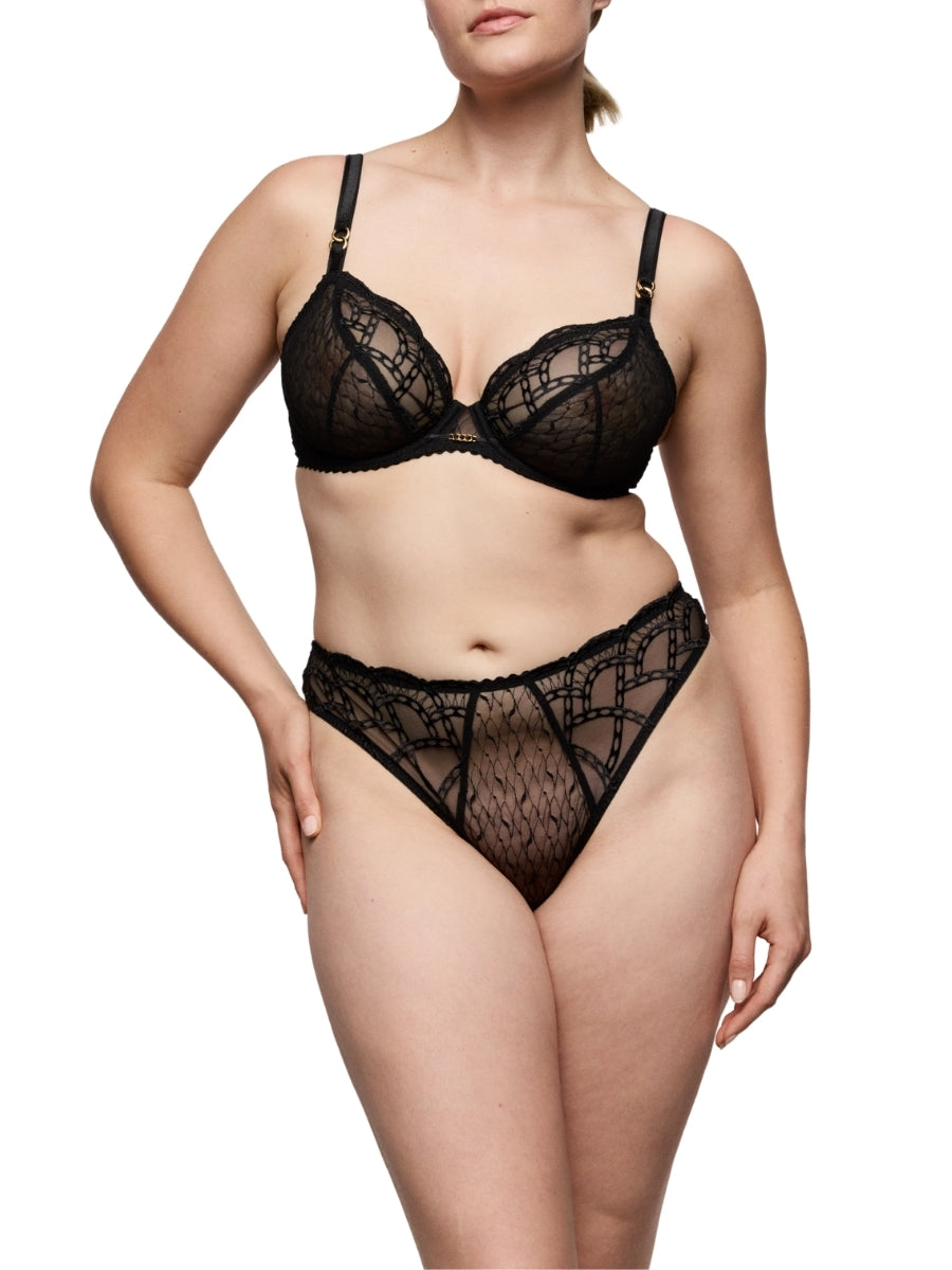 Naica Plunge Bra - Black