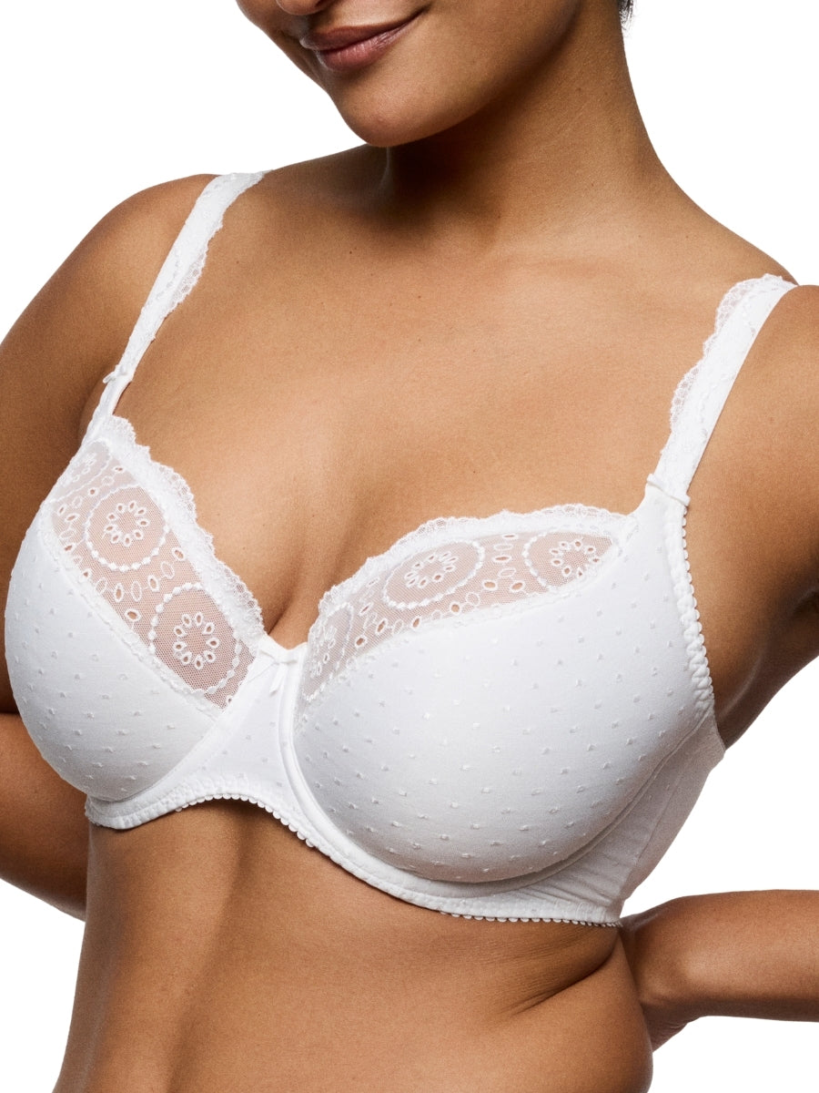 Osino Tulip Seam Balcony Bra - White