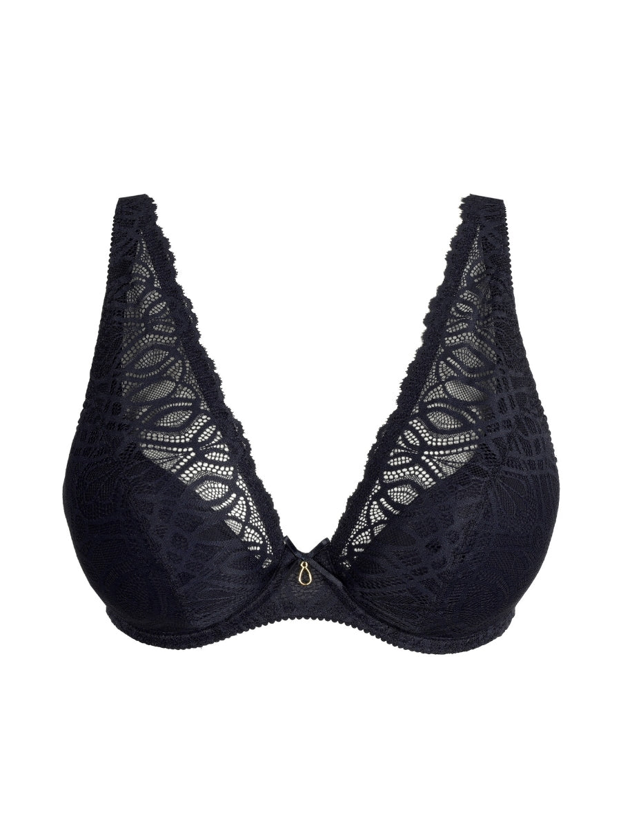 Salerno Half Padded Plunge Bra - Midnight Blue