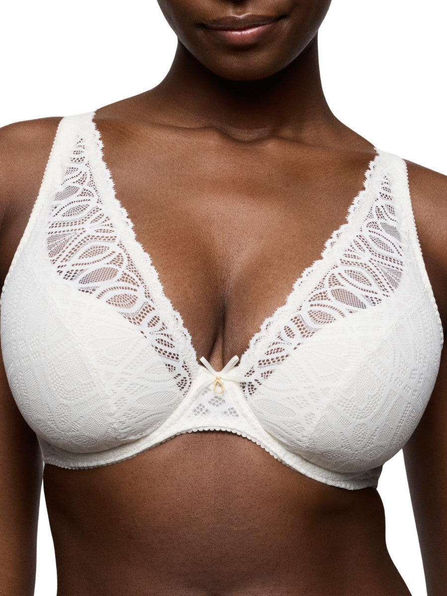 Salerno Half Padded Plunge Bra - Natural