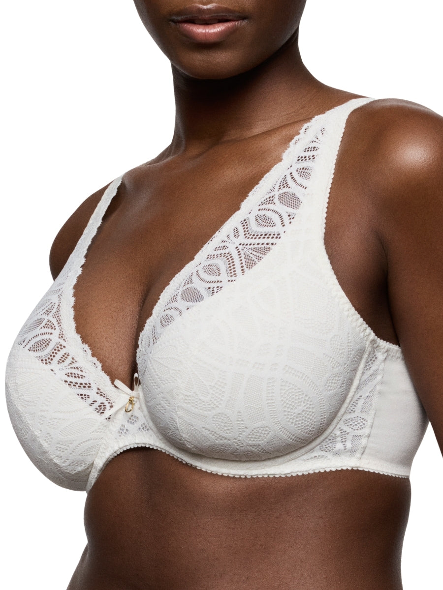 Salerno Half Padded Plunge Bra - Natural